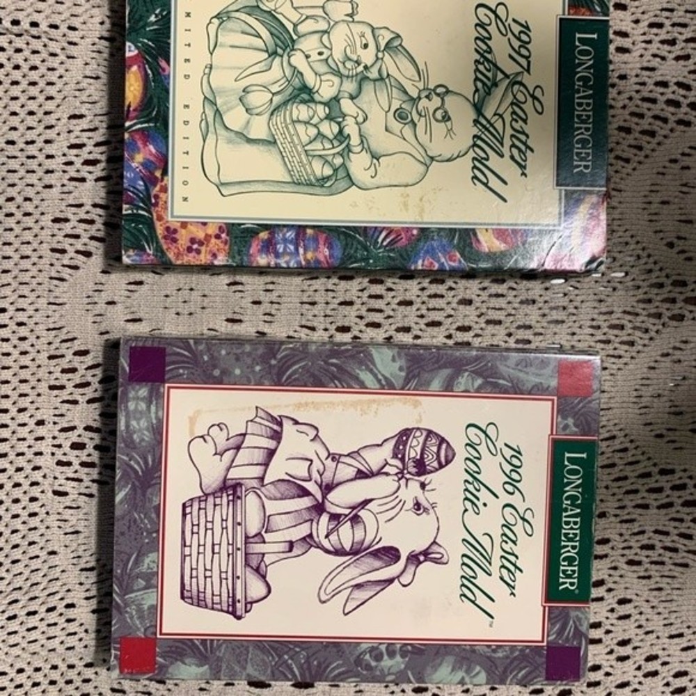 Longaberger ‘96 & ‘97 Easter Cookie Molds